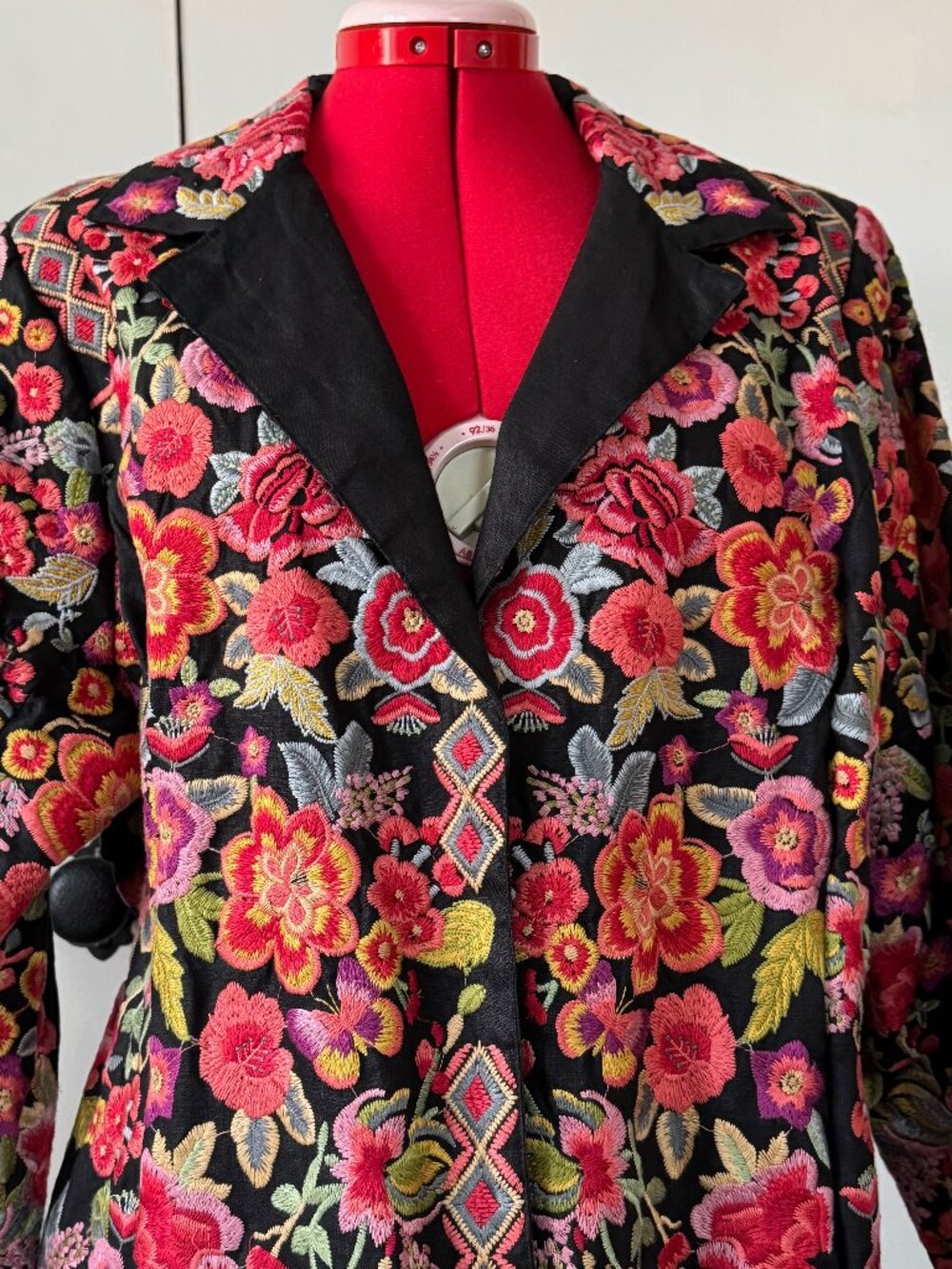 Johnny Was BIYA Fully Embroidered Jacket Coat US Large - Picture 5 of 16